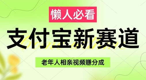 支付宝新赛道,利用老年人相亲视频,挣分成收益,轻松月入过W,操作简单-苍穹网创